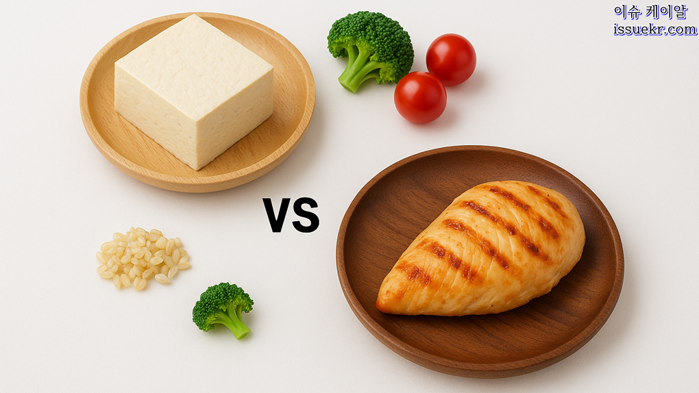 두부 vs 닭가슴살, 단백질 식품 영양 성분 완전 비교! 다이어터 필독! 단백질 식품의 왕은 누구?