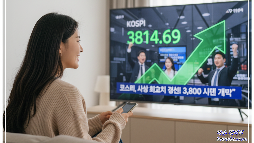 코스피 ‘사상 첫 3,800’ 돌파 3