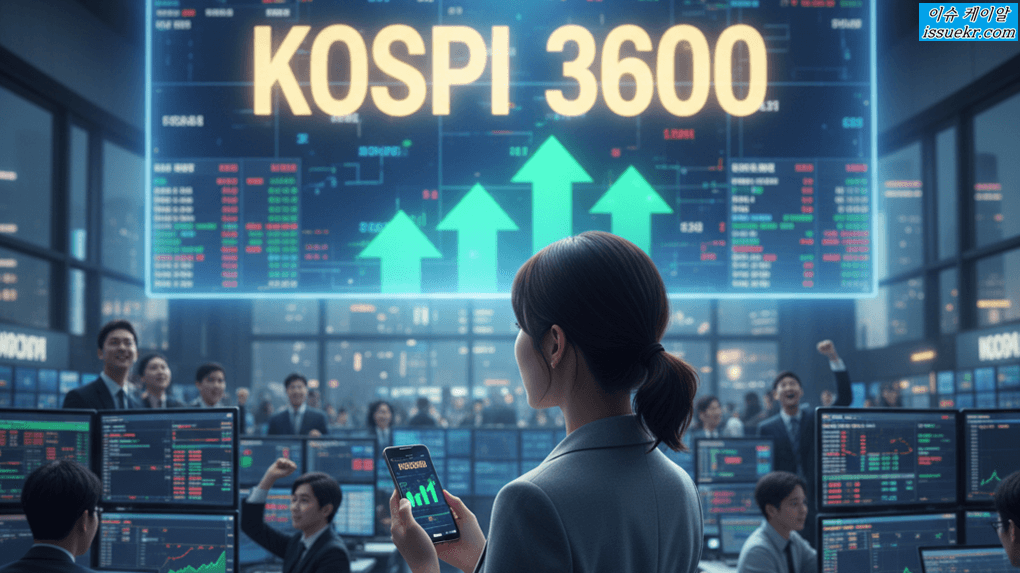코스피, 사상 첫 3600 시대 개막! ‘반도체 랠리’ 타고 새 역사 쓰다