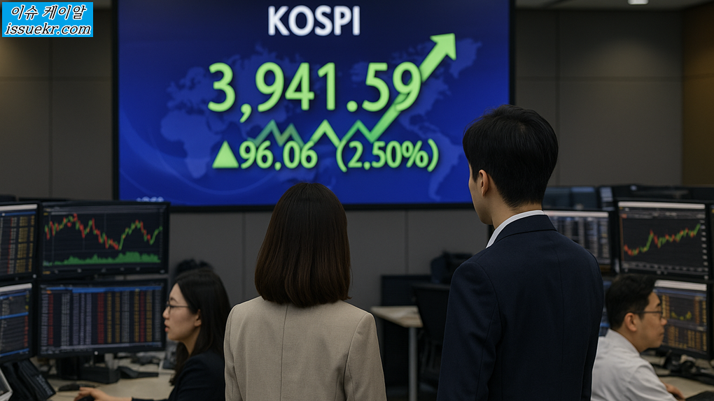 코스피, 사상 첫 3,900선 돌파 2