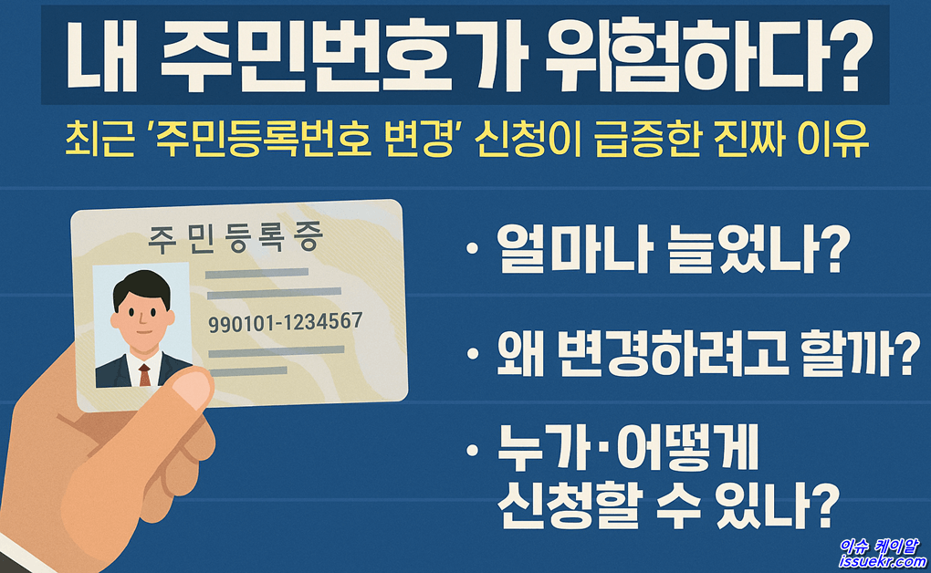 주민번호 변경 신청 급증 c