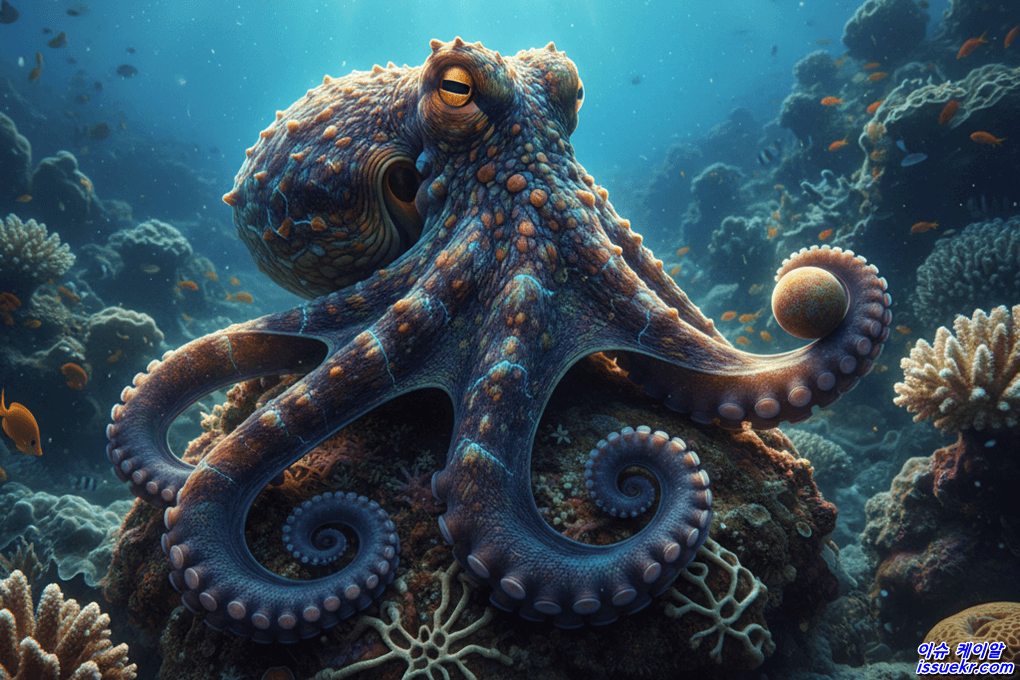 바다의 외계인이라 불리는 이유, 문어의 9개 뇌와 꿈의 신비 c