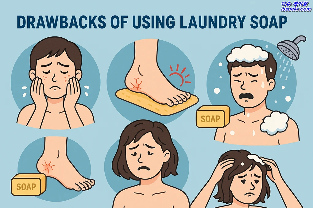 빨래 비누로 씻어도 될까 부위별 위험 분석 c