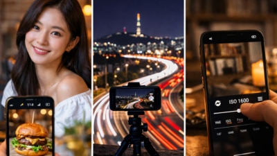 셔터스피드부터 iso까지, 초보자도 바로 따라 하는 스마트폰 촬영 가이드