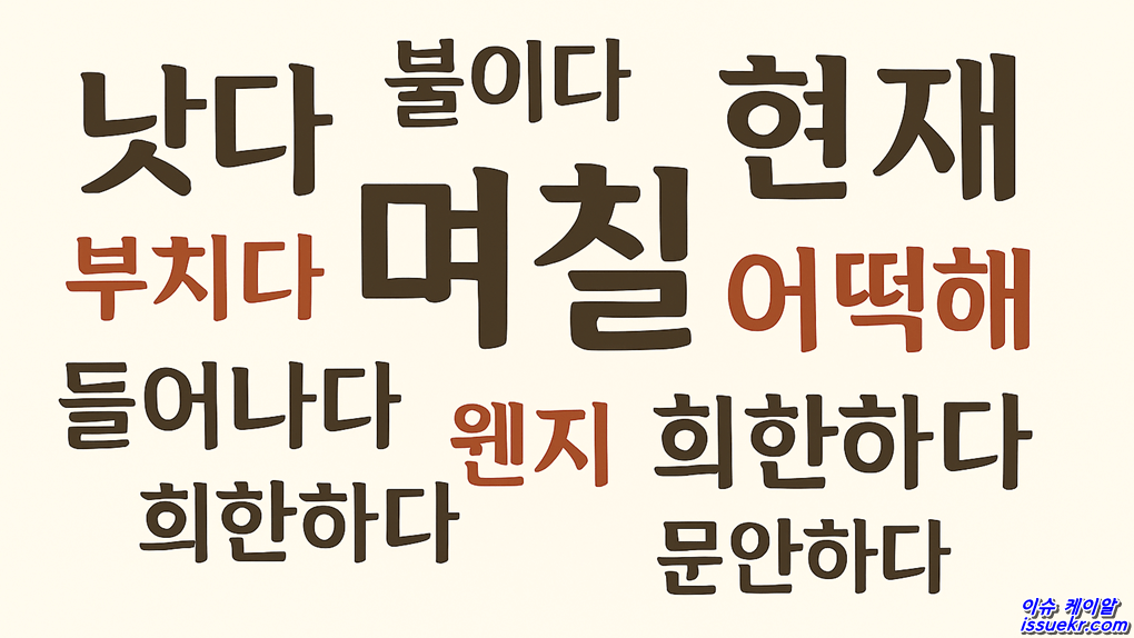 현재 현제, 며칠 몇일, 희한하다 희안하다. 가장 많이 틀리는 맞춤법 top 10 b