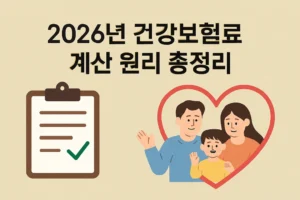 2026년 건강보험료 개편안 완벽 가이드 달라진 산정 공식 총정리