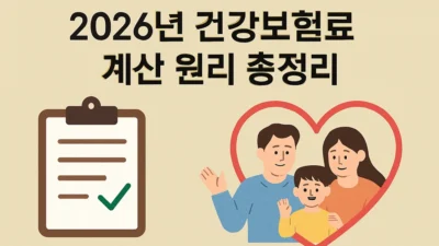 2026년 건강보험료 개편안 완벽 가이드 달라진 산정 공식 총정리