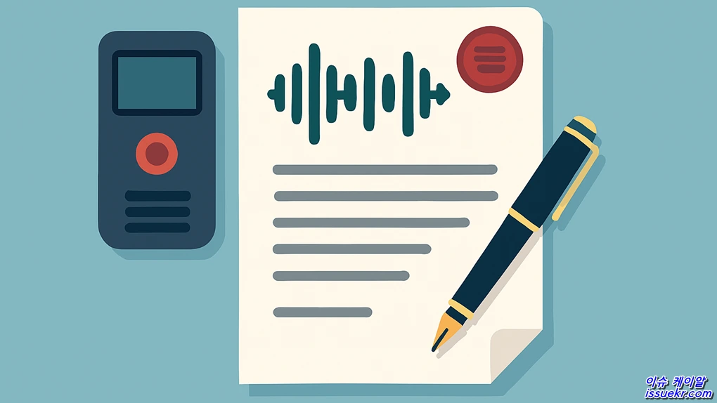 녹음 증거로 인정받으려면 녹취록 작성 절차와 통신비밀보호법 주의사항 b