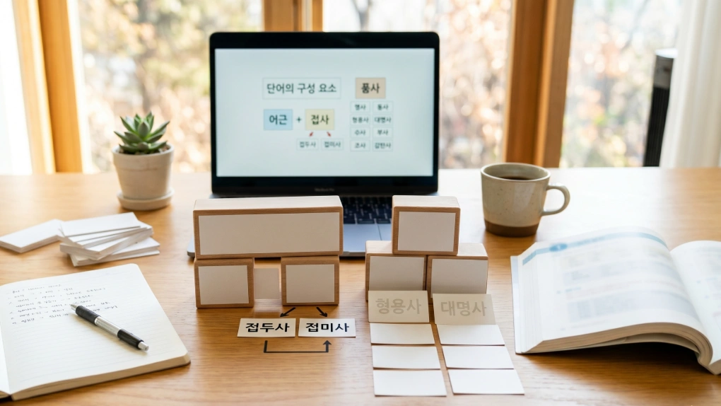 국어 문법 한눈에 보기 명사·동사·형용사부터 접두사·접미사까지a