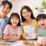 에너지 혜택 관리하는 가족