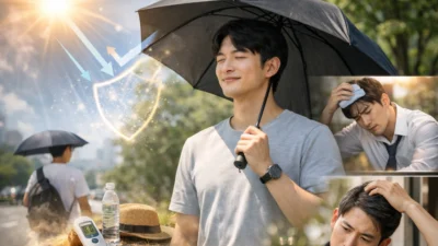 체면보다 건강이 우선! 올여름 남자가 당당하게 양산을 써야 하는 이유